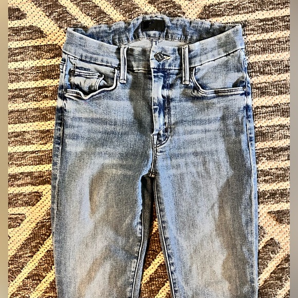 MOTHER The Looker Ankle Sz 24 in We The Animals Blue Stretch Jeans Orig $275 - Picture 5 of 13